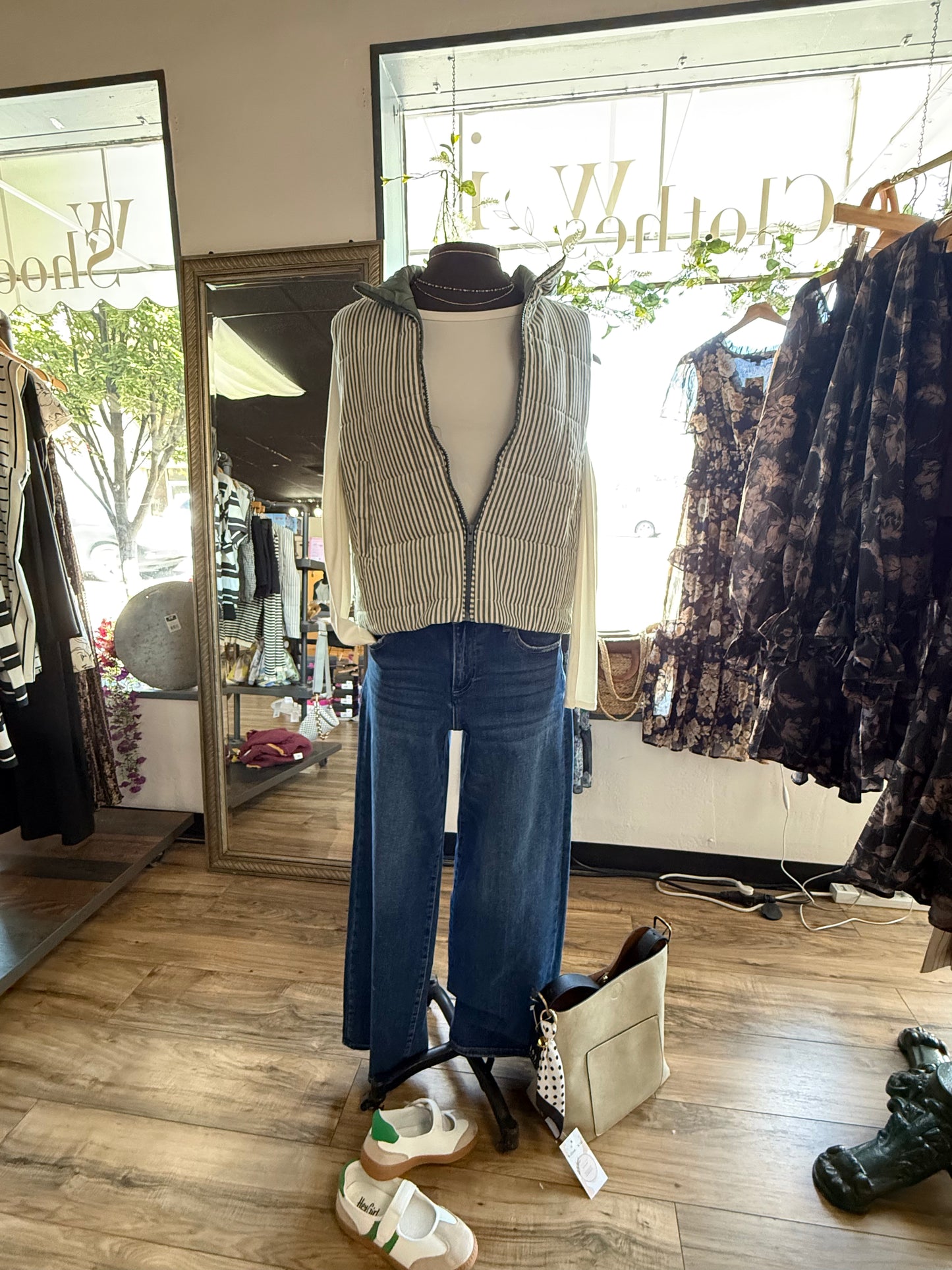 Padded Striped Vest