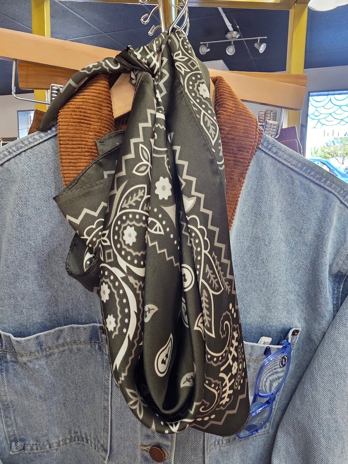 Paisley Satin Scarf