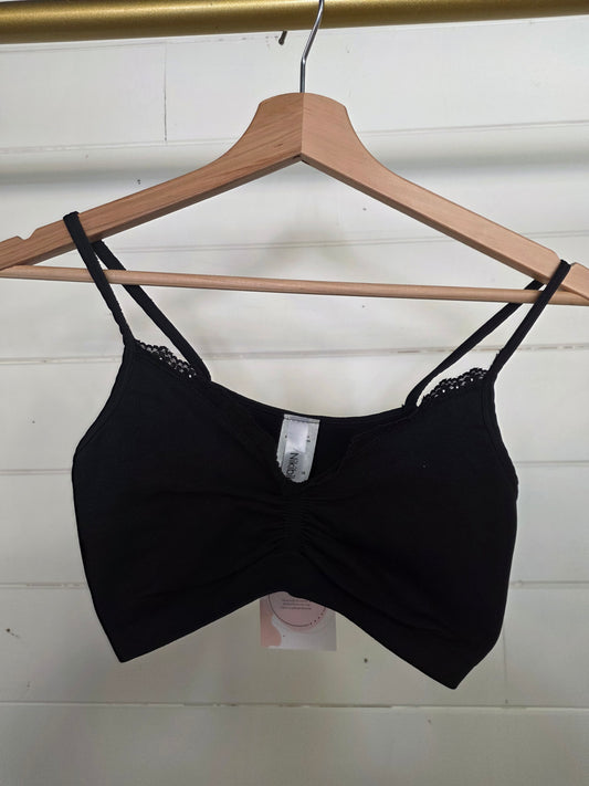 V Neck Lace Bralette