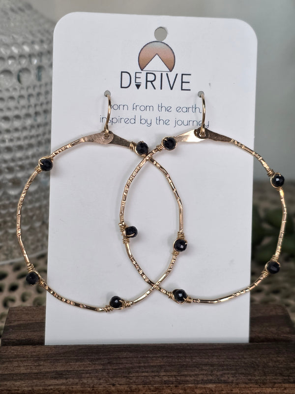 Stargazer Sapphire Hoops