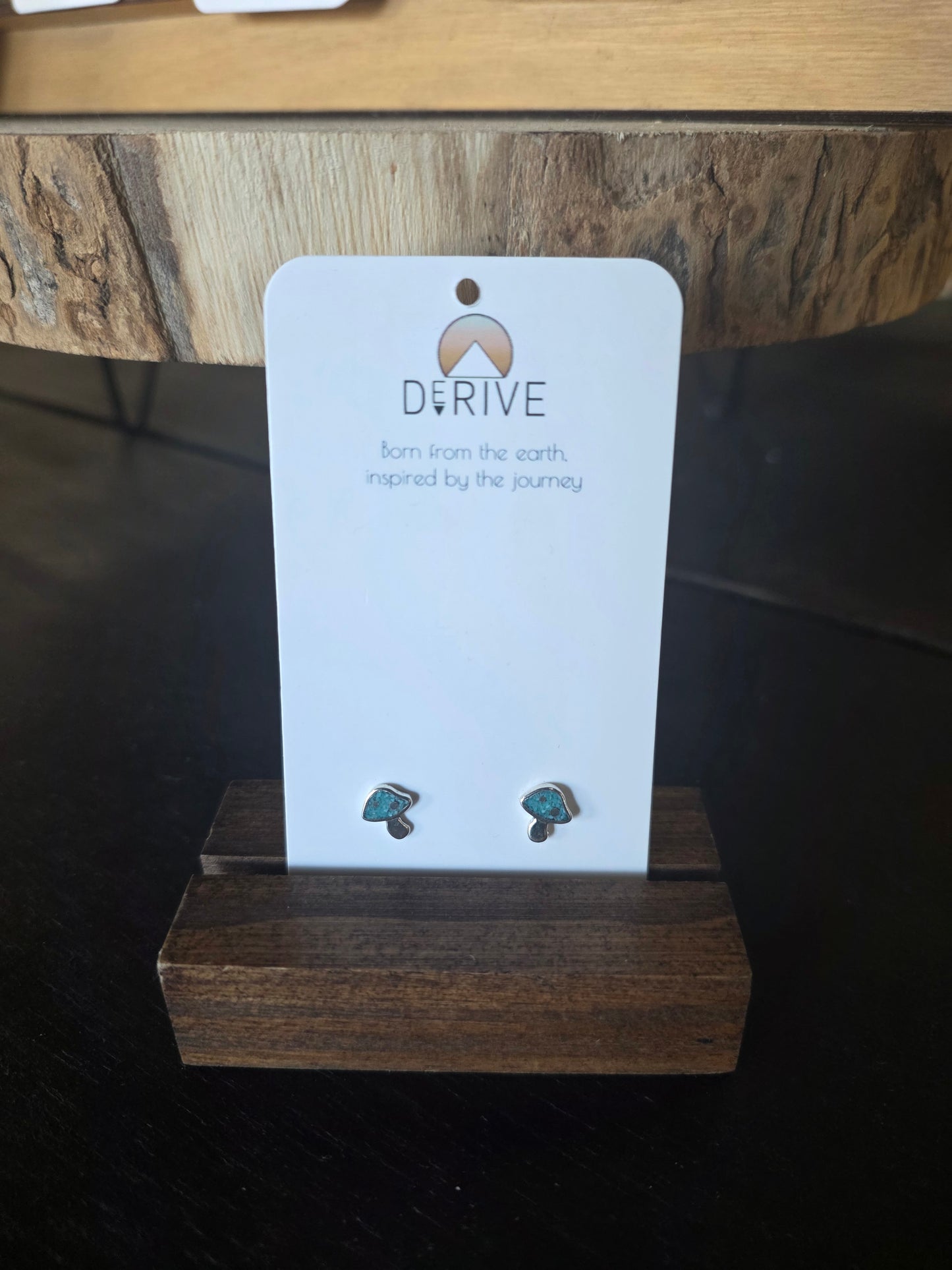Turquoise Mushroom Studs