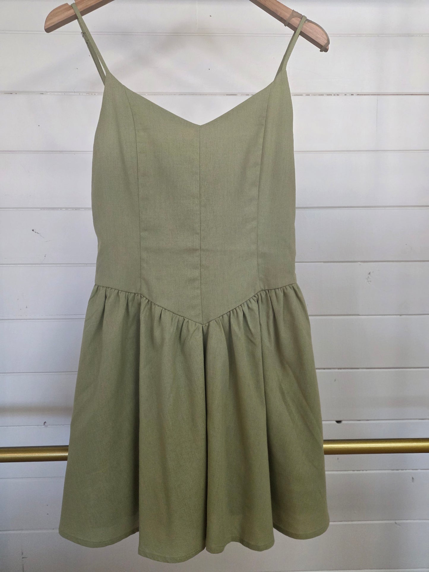 Basque Waist Strap Dress