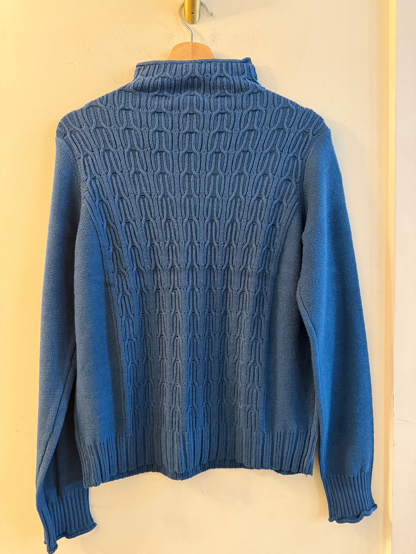 Mockneck Cable Sweater