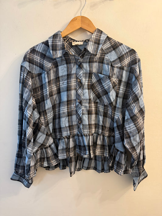 Frilled Checker Top
