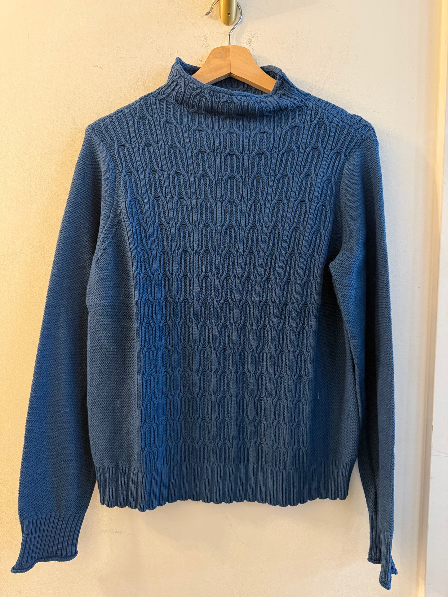Mockneck Cable Sweater