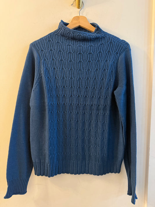 Mockneck Cable Sweater