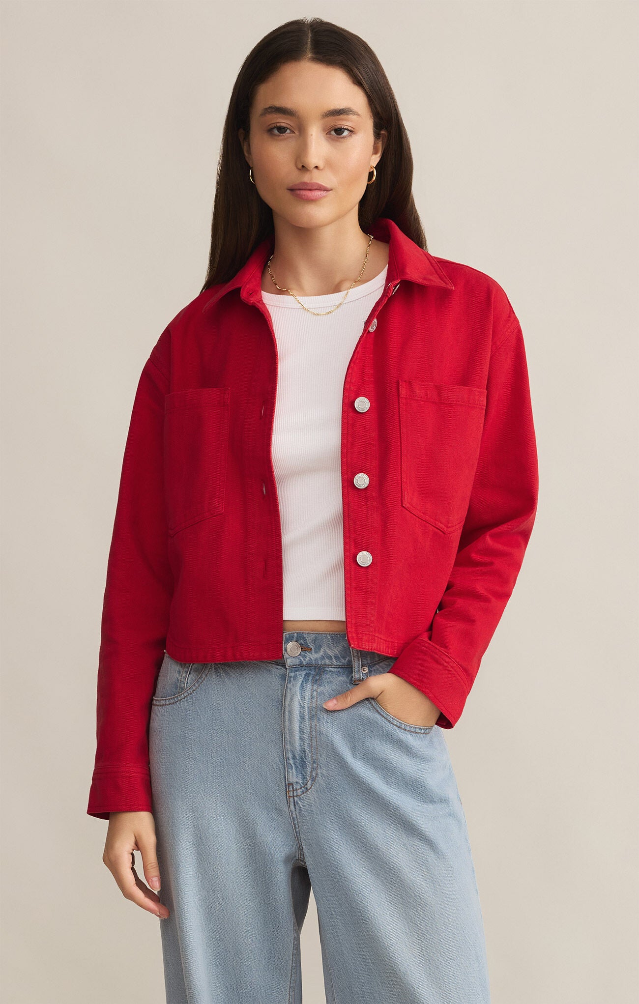 Cropped Denim Jacket