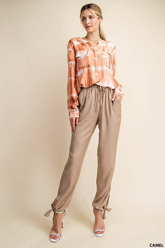 Knotted Ankle Pants