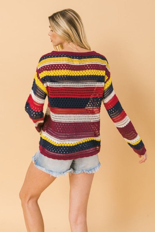 Multi Stripe Pullover