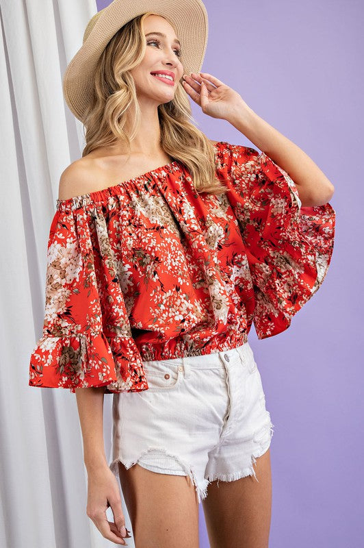 Floral Off-Shoulder Top