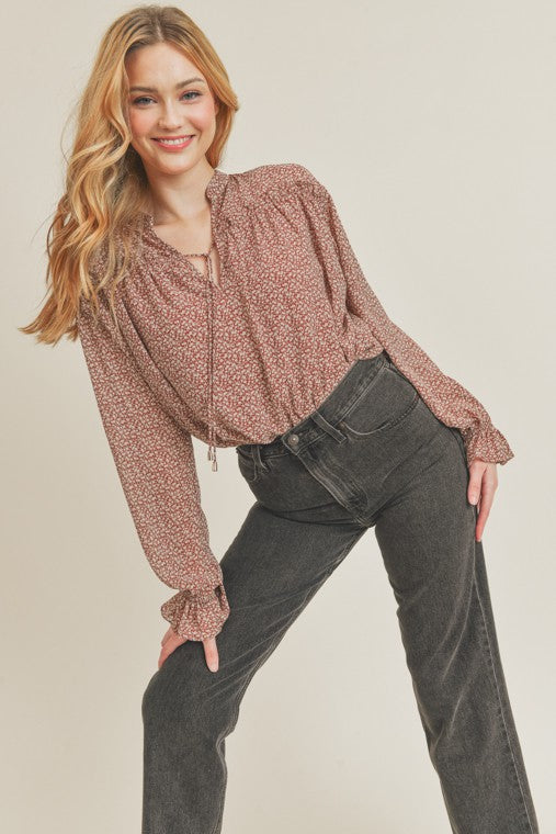 Neck Tie Blouse