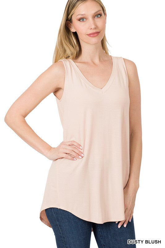 Sleeveless Hem Top