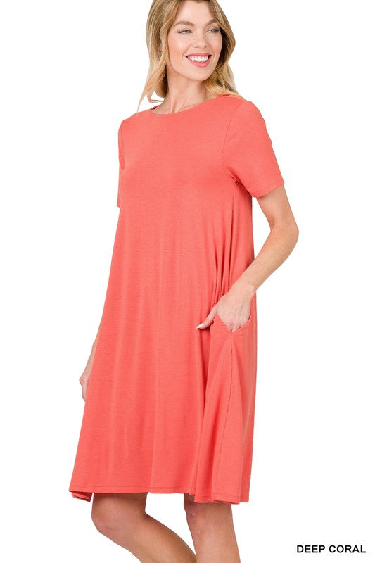 Flared Pocket Dress
