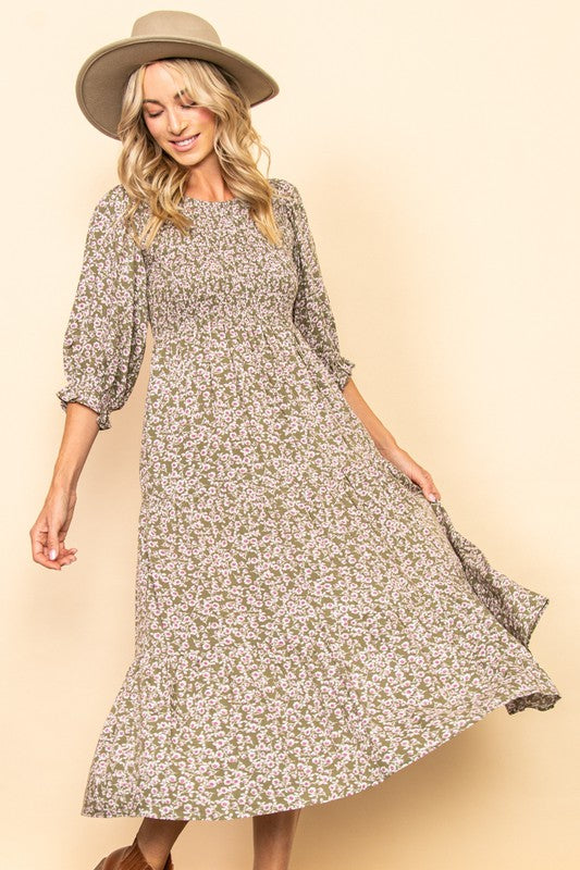 Vintage Midi Dress