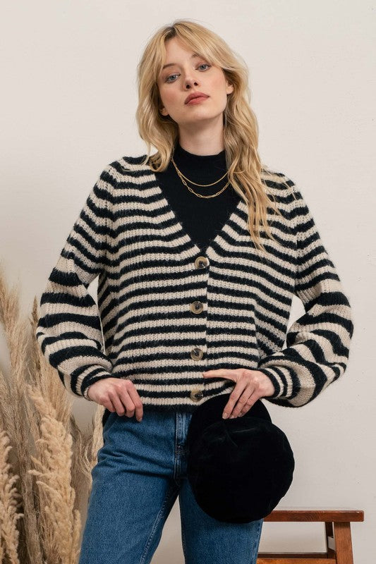 Striped Cardigan