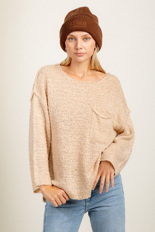 Loose Fit Sweater Top