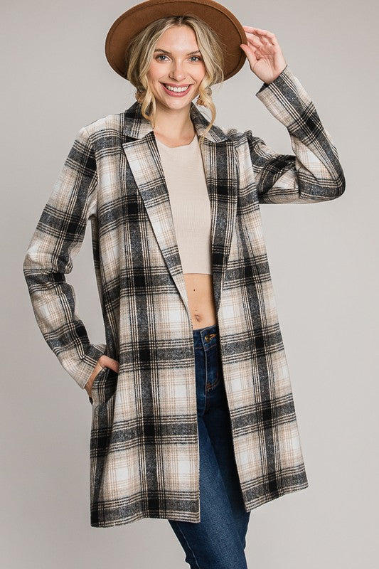 Plaid Oversized Coat