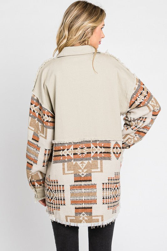 Aztec Contrast Jacket