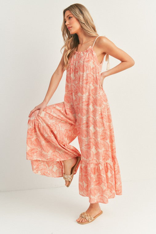 Ruffled Hem Jumpsuit