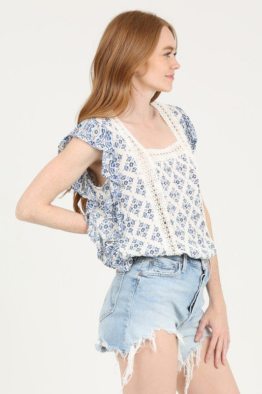 Flutter Sleeve Blouse