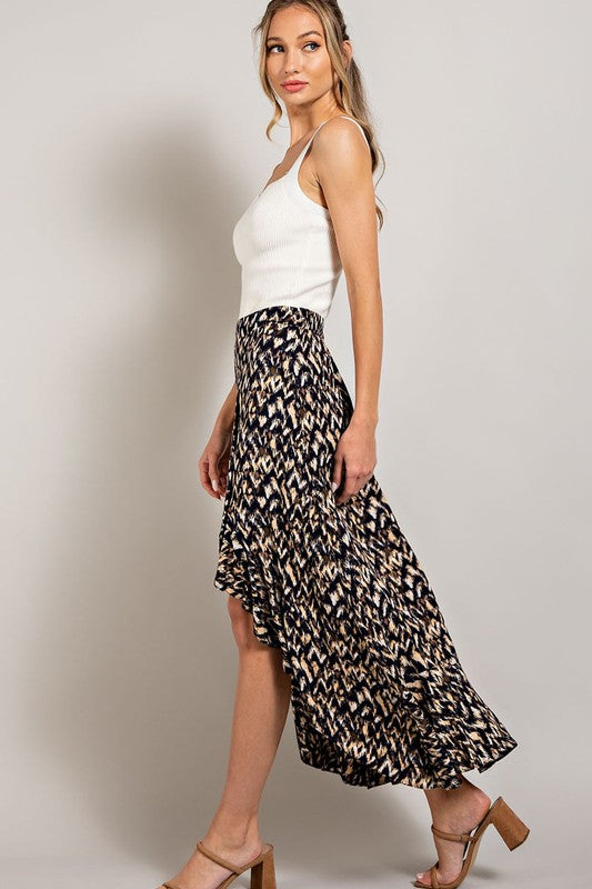 Slit Midi Skirt