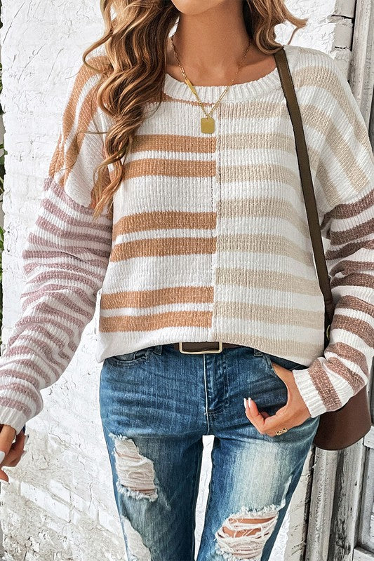 Blocked Slouchy Sweater