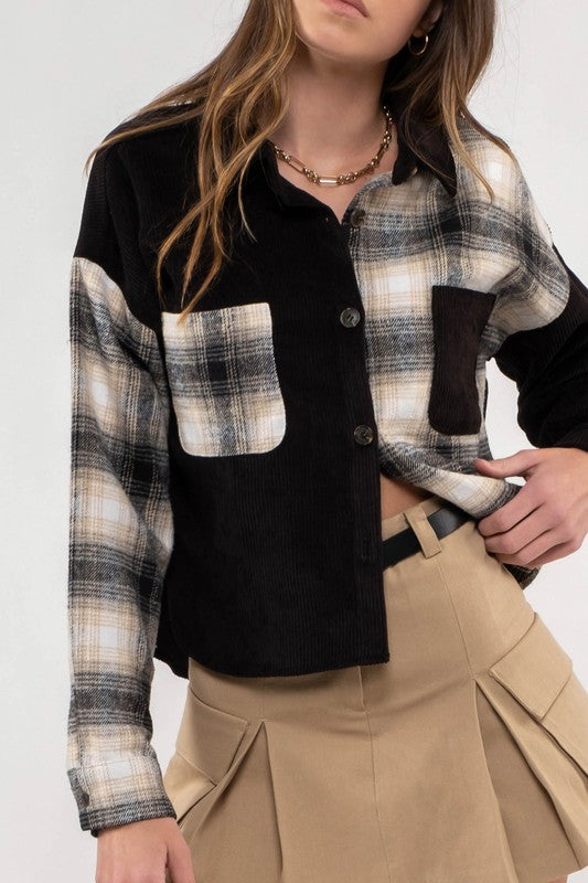 Plaid Patchwork Top