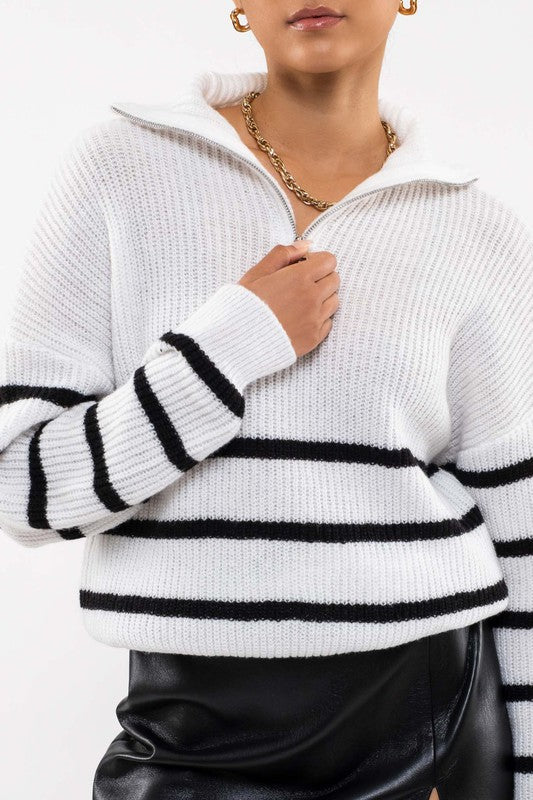 Half-Zip Knit Sweater
