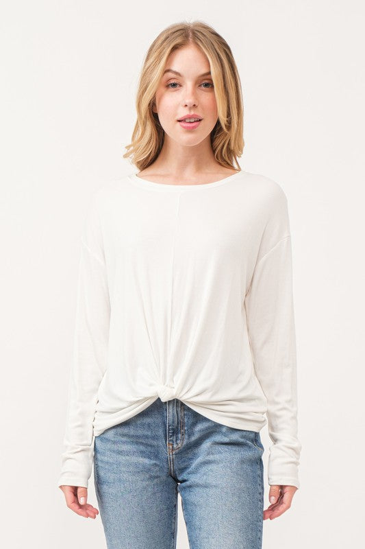 Ribbed Knot Top
