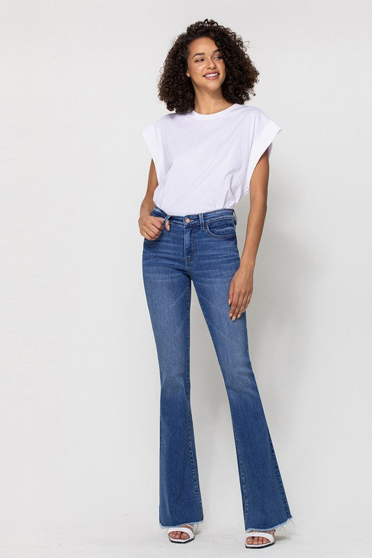 Mid-Rise Flare Jeans
