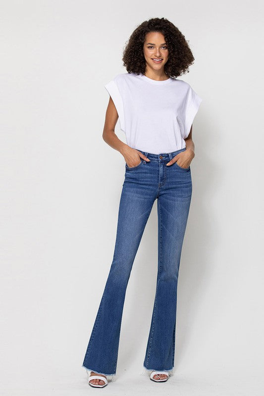 Mid-Rise Flare Jeans